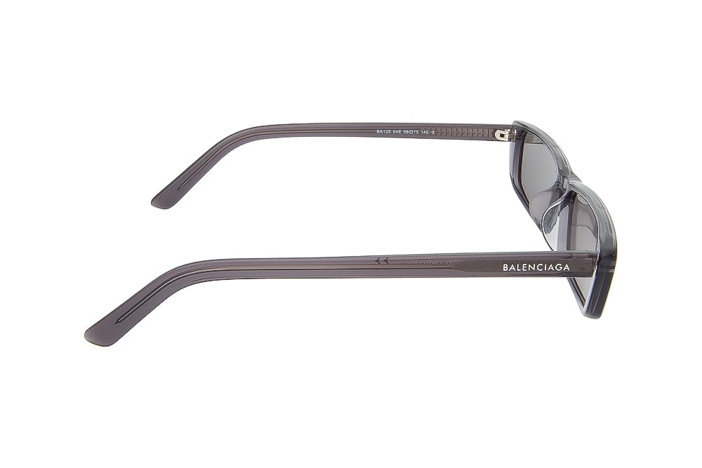 Balenciaga Cat-eye 04E flat gray silver mirror