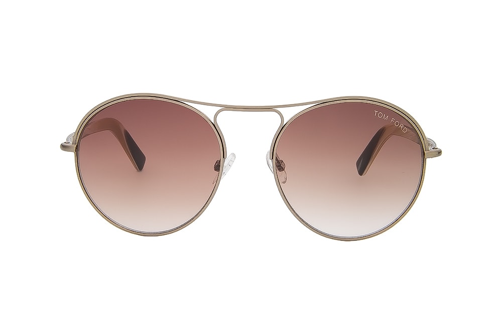Tom Ford TF0449 33F metal round aviator
